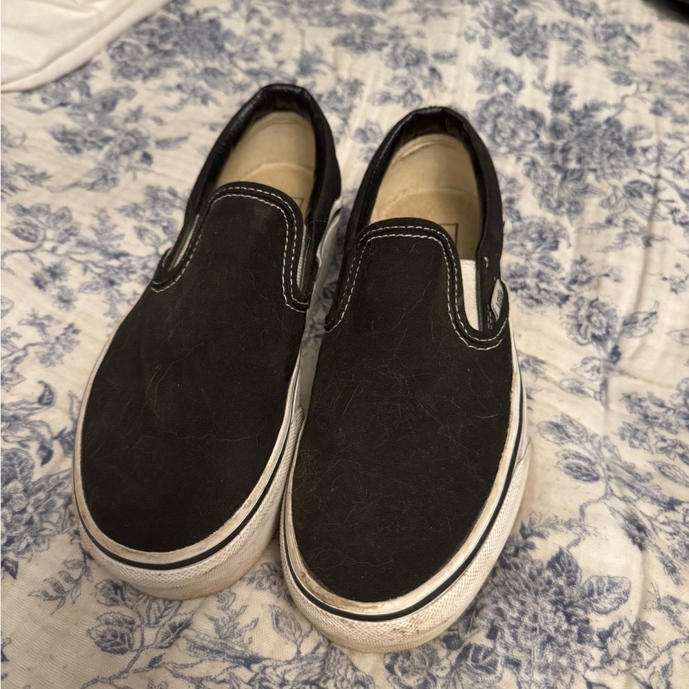 Vans Black Slip-On Platform and Sneakers